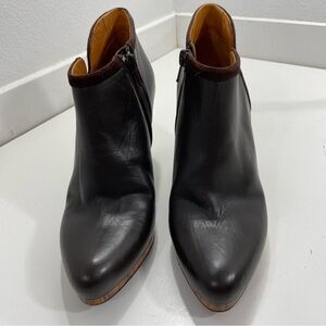 Veronique Branquinho leather ankle booties in excellent condition